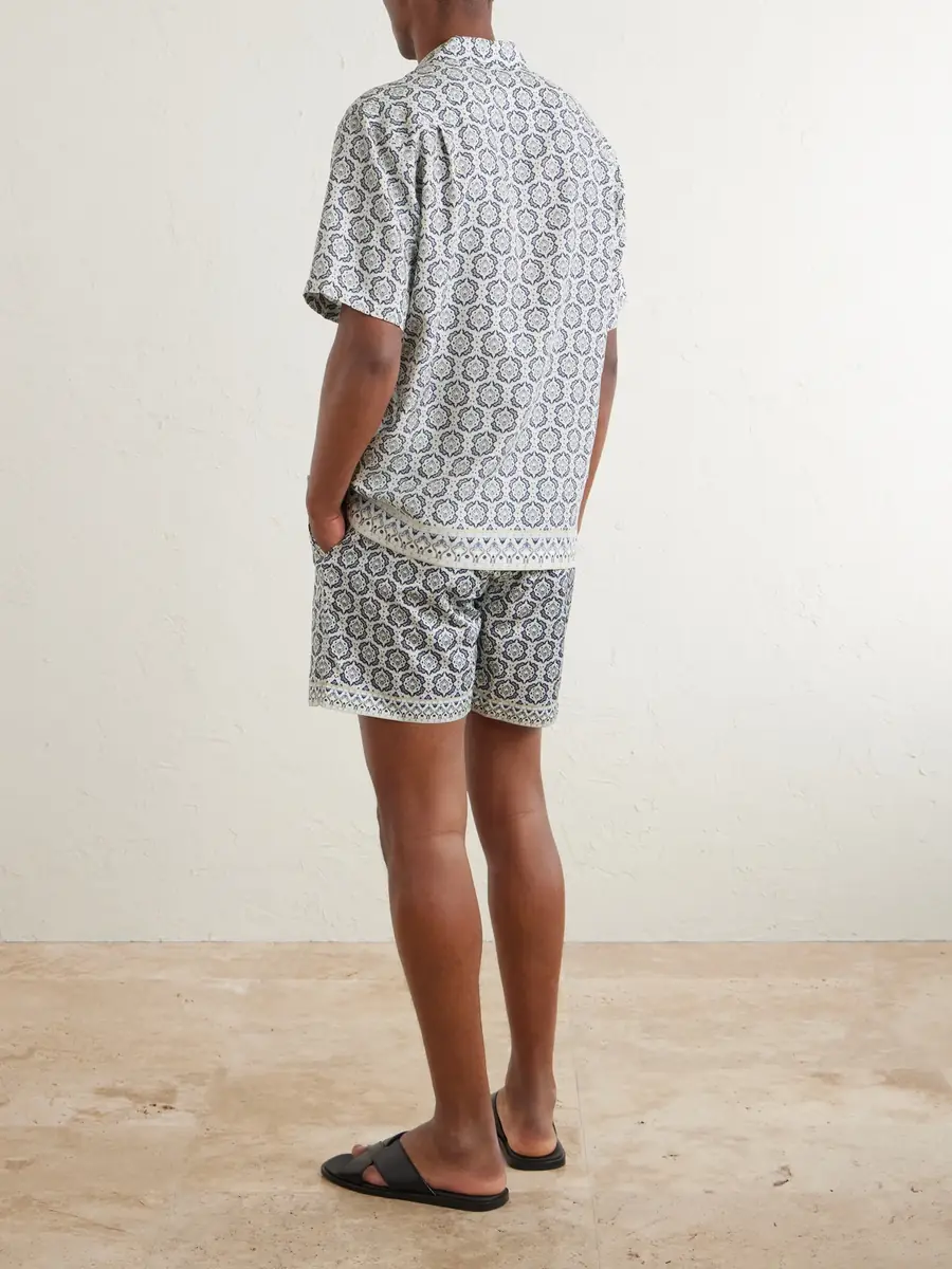 Orlebar Brown Maitan Passetto Camp-Collar Printed Lyocell Shirt - Men | Thumbnail 4 Orlebar Brown Maitan Passetto Camp-Collar Printed Lyocell Shirt - Men | Thumbnail 4