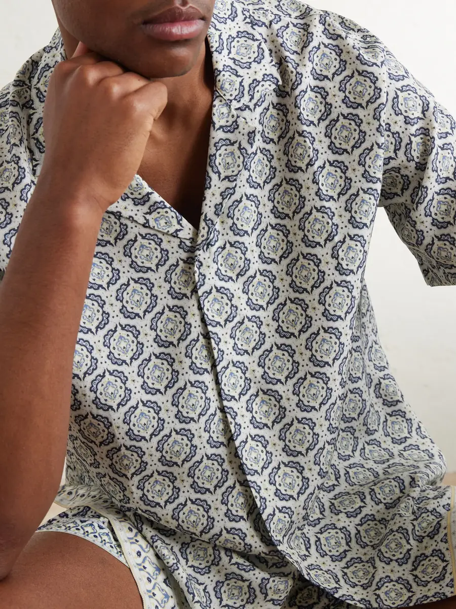 Orlebar Brown Maitan Passetto Camp-Collar Printed Lyocell Shirt - Men | Thumbnail 5 Orlebar Brown Maitan Passetto Camp-Collar Printed Lyocell Shirt - Men | Thumbnail 5