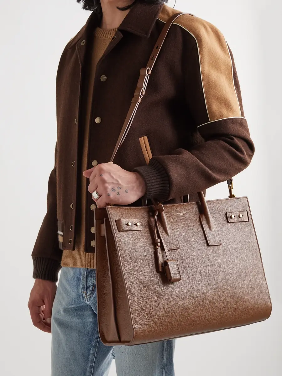 Saint Laurent Sac De Jour Large Full-Grain Leather Tote Bag - Men | Thumbnail 2 Saint Laurent Sac De Jour Large Full-Grain Leather Tote Bag - Men | Thumbnail 2