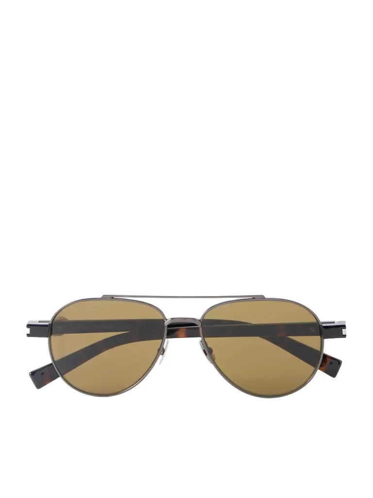 Saint Laurent Aviator-Style Black-Tone Sunglasses - Men | Image 1 Saint Laurent Aviator-Style Black-Tone Sunglasses - Men | Image 1