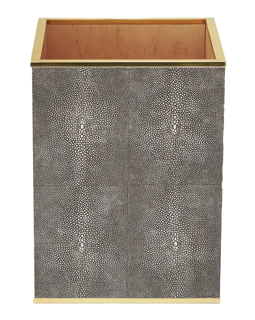 AERIN Classic Faux Shagreen Wastebasket