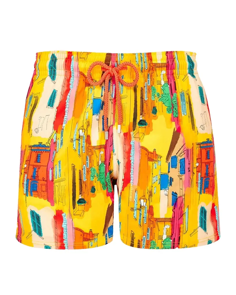 Vilebrequin Men 's Sunny Streets Stretch Swim Trunks | Image 1 Vilebrequin Men 's Sunny Streets Stretch Swim Trunks | Image 1