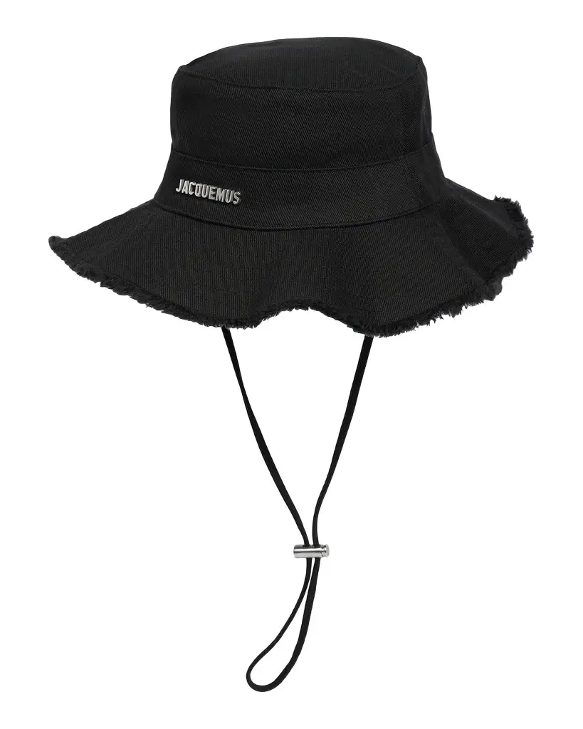 Jacquemus Men's Le Bob Artichaut Bucket Hat with Chin Strap