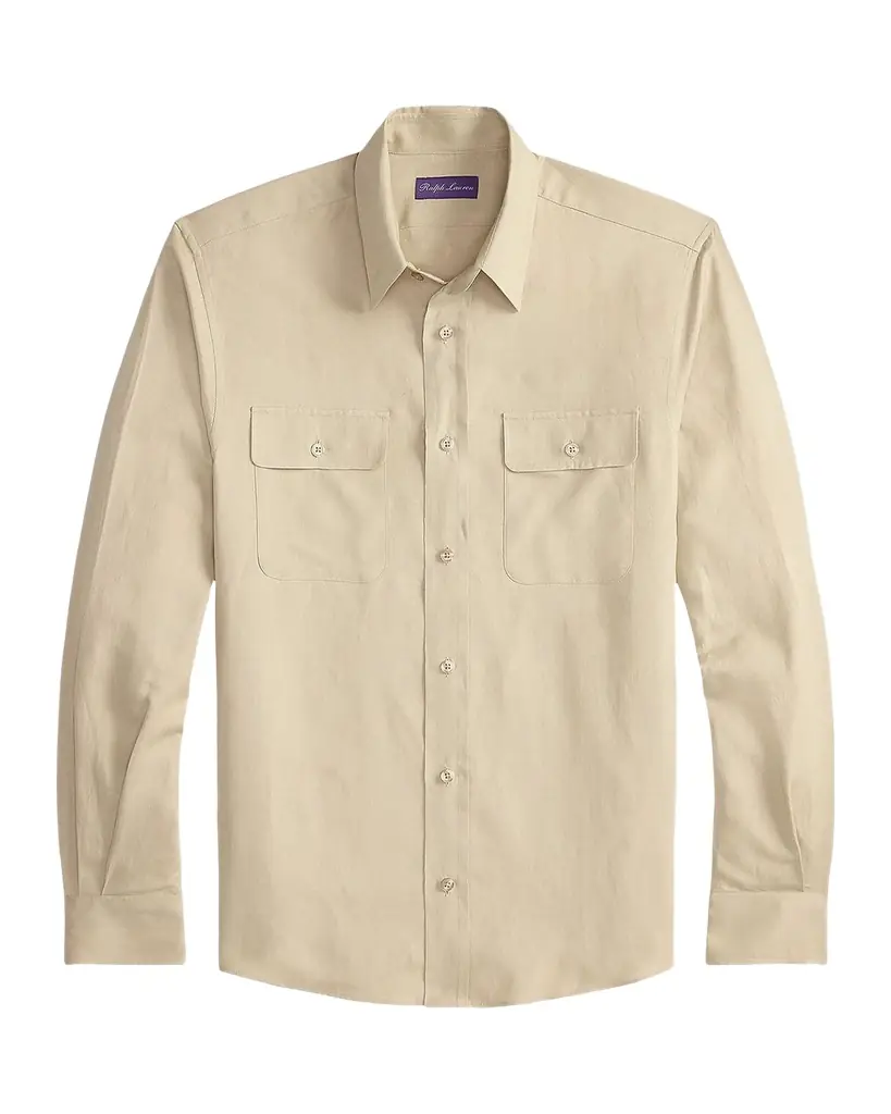 Ralph Lauren Purple Label Silk-Linen Shirt | Image 1 Ralph Lauren Purple Label Silk-Linen Shirt | Image 1