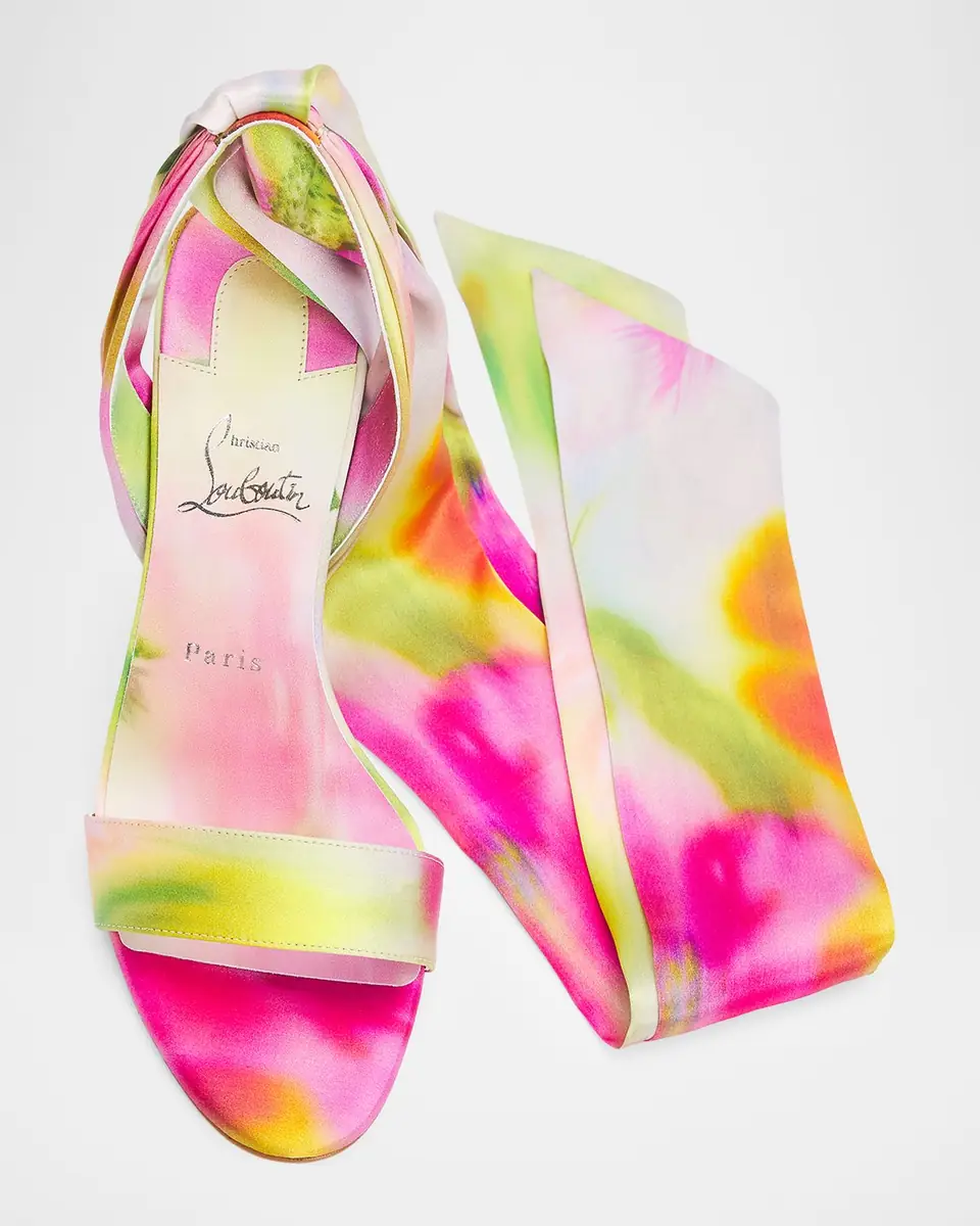 Christian Louboutin 100mm Miss Z Tie-Dye Satin Ankle-Wrap Sandals | Thumbnail 5 Christian Louboutin 100mm Miss Z Tie-Dye Satin Ankle-Wrap Sandals | Thumbnail 5