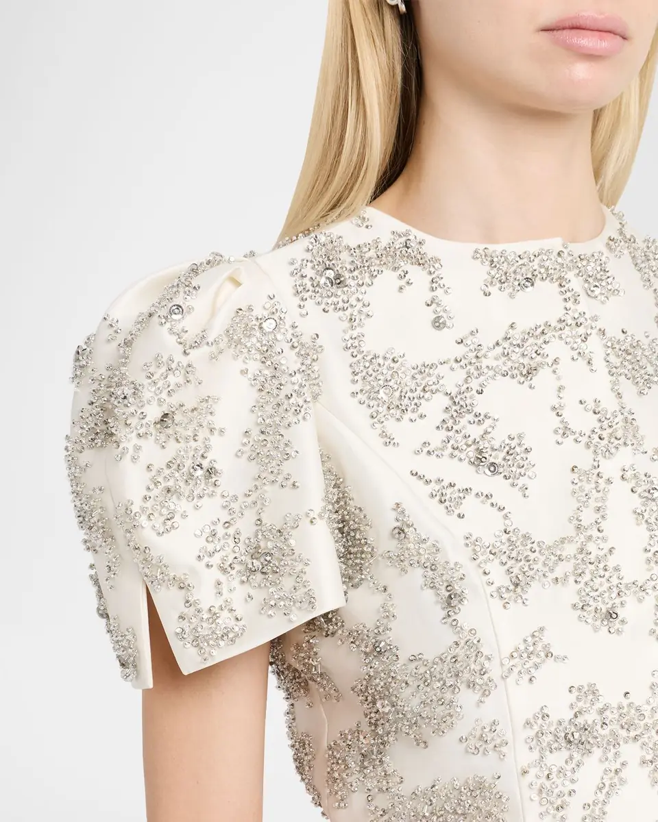 Dice Kayek Embellished Silk Peplum Top | Thumbnail 5 Dice Kayek Embellished Silk Peplum Top | Thumbnail 5