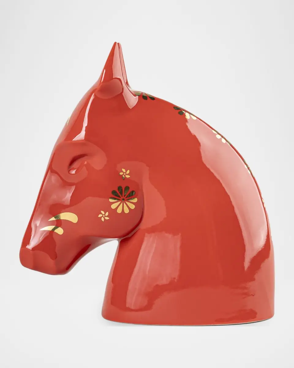 Lladro The Horse Sculpture, Red/Gold | Thumbnail 3 Lladro The Horse Sculpture, Red/Gold | Thumbnail 3