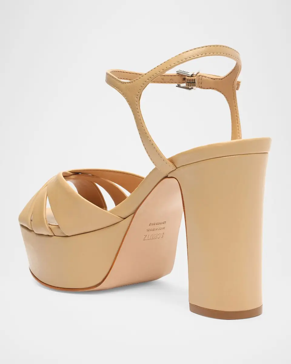 Schutz 105mm Keefa Leather Platform Sandals | Thumbnail 2