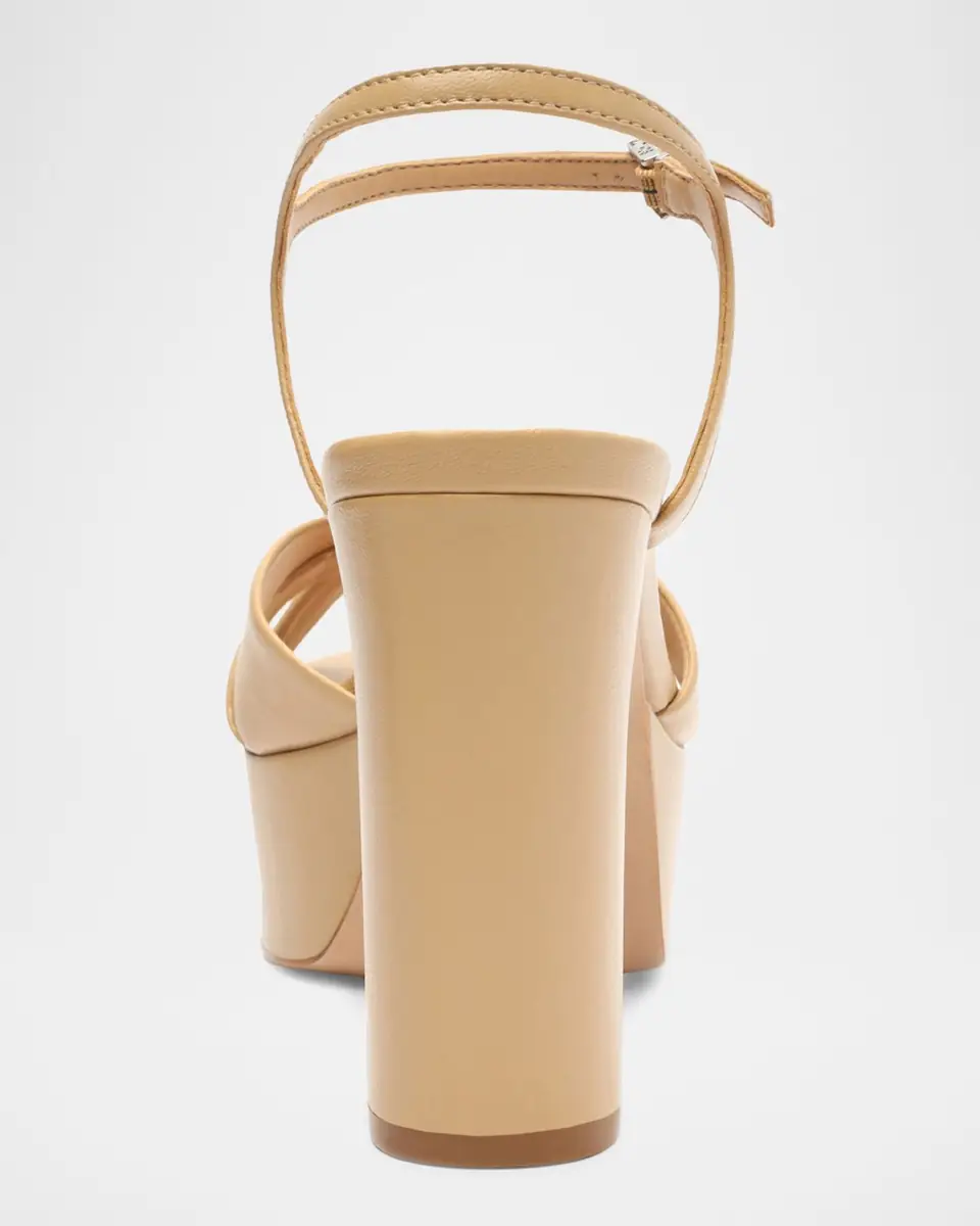 Schutz 105mm Keefa Leather Platform Sandals | Thumbnail 5