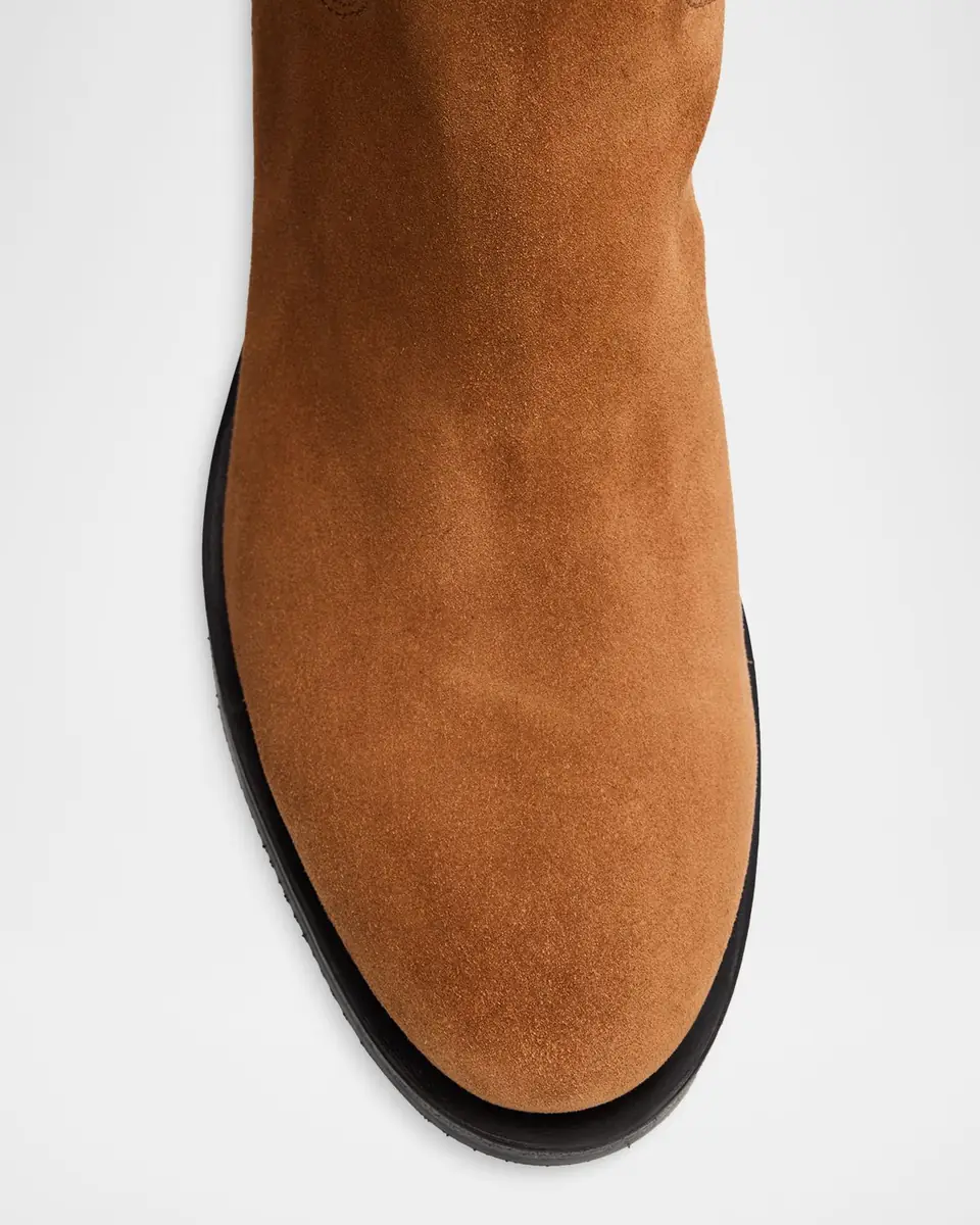 Santoni Suede Mid-Calf Boots | Thumbnail 5