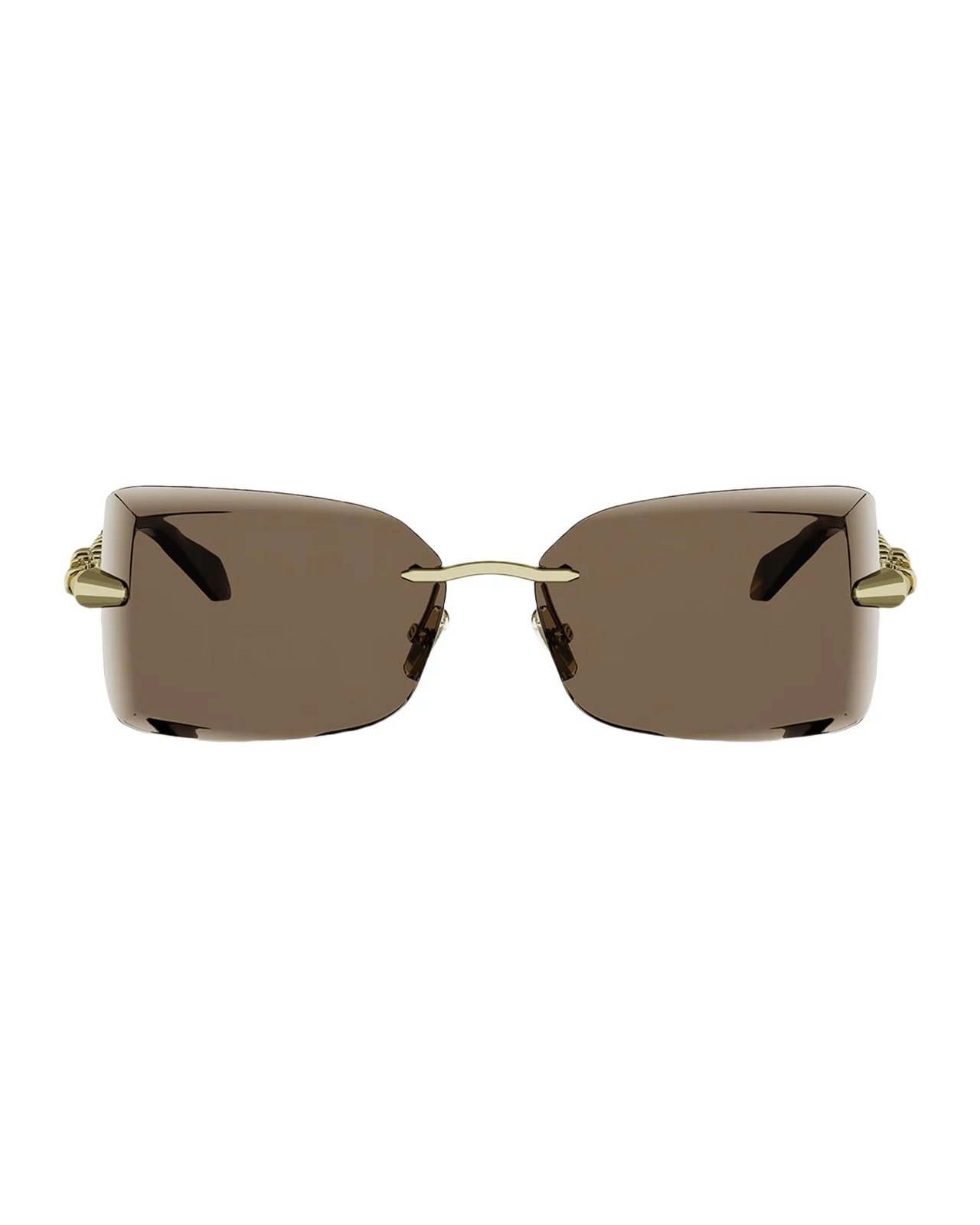 Serpenti 62mm Metal Rectangular Sunglasses Serpenti 62mm Metal Rectangular Sunglasses