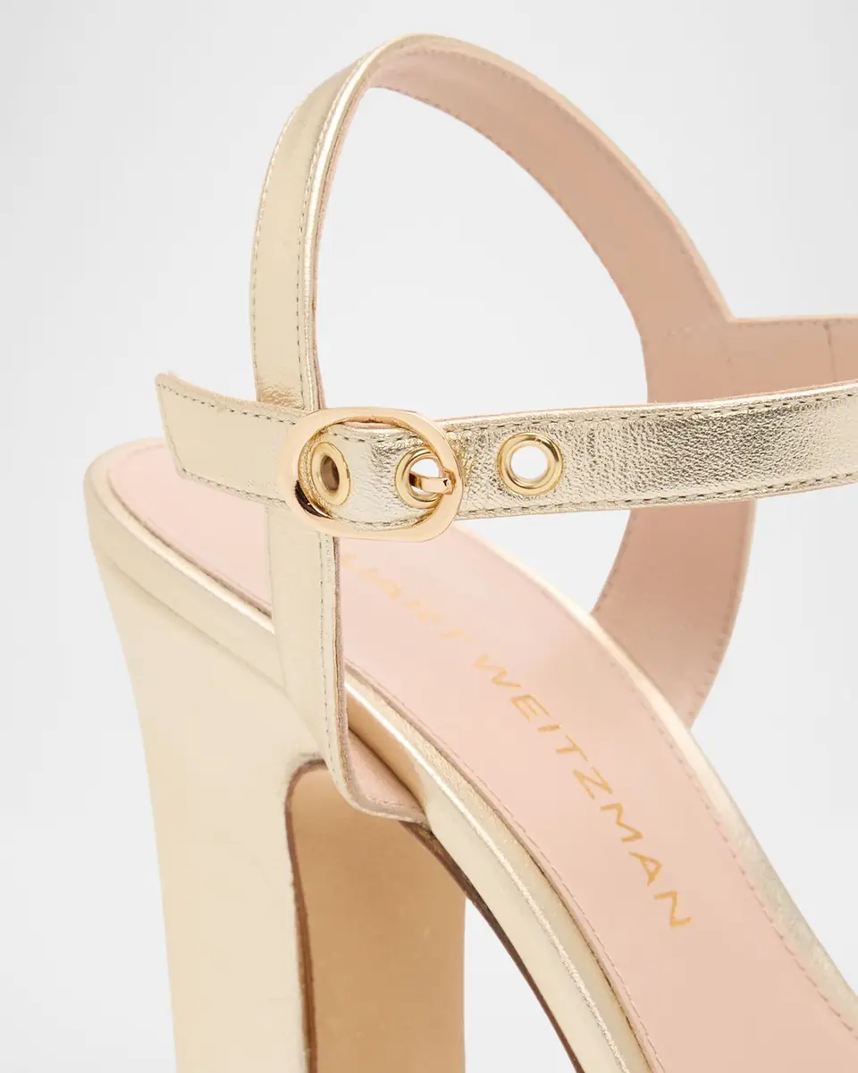 Stuart Weitzman 130mm Reade Metallic Leather Platform Sandals | Thumbnail 5 Stuart Weitzman 130mm Reade Metallic Leather Platform Sandals | Thumbnail 5