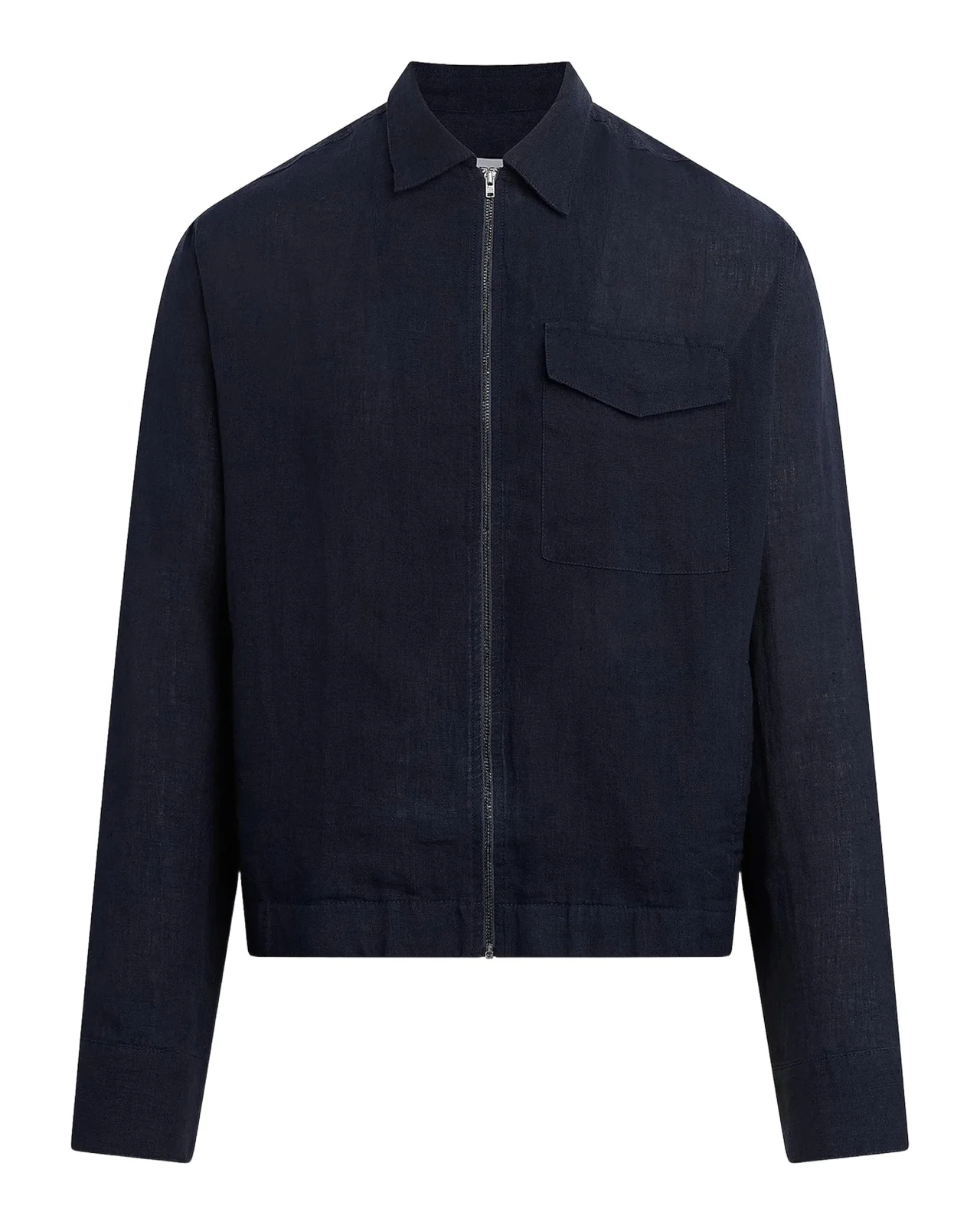 Men's Linen Full-Zip Blouson Jacket Men's Linen Full-Zip Blouson Jacket