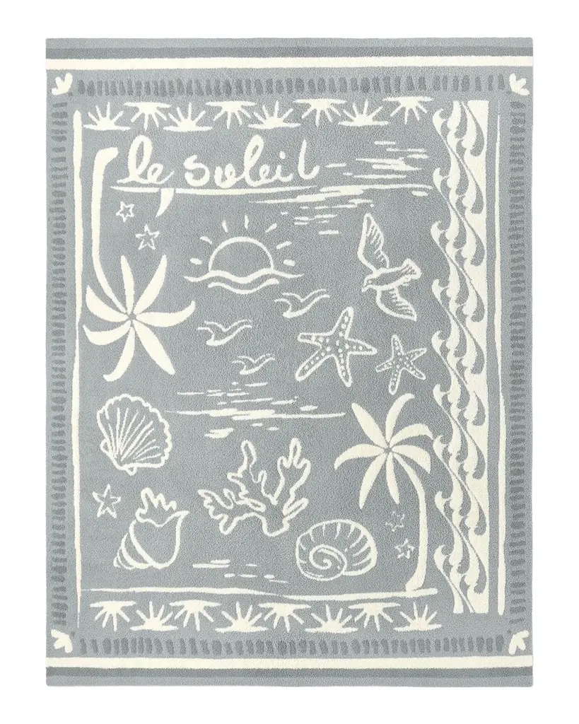 Barefoot Dreams CozyChic Le Soleil Throw, 54" x 72" | Image 1 Barefoot Dreams CozyChic Le Soleil Throw, 54" x 72" | Image 1