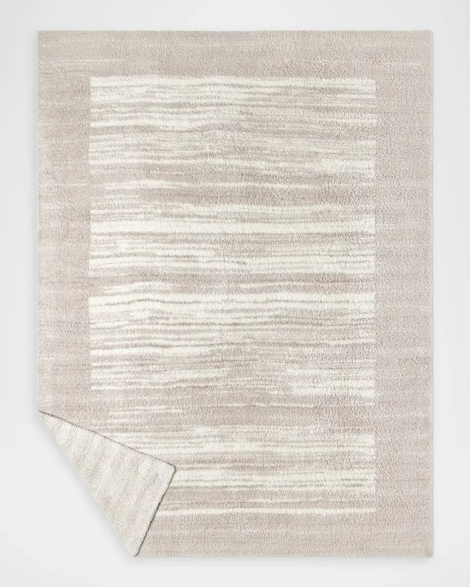Barefoot Dreams CozyChic Space Dye Border Throw, 54" x 72" | Thumbnail 4 Barefoot Dreams CozyChic Space Dye Border Throw, 54" x 72" | Thumbnail 4
