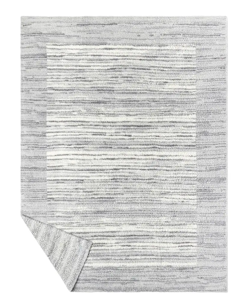 Barefoot Dreams CozyChic Space Dye Border Throw, 54" x 72"