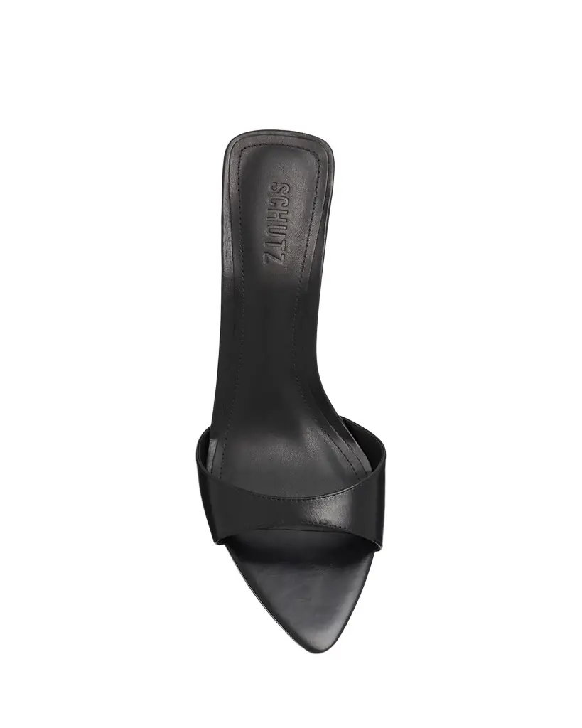 Elodie 75MM Leather Slip-On Sandals