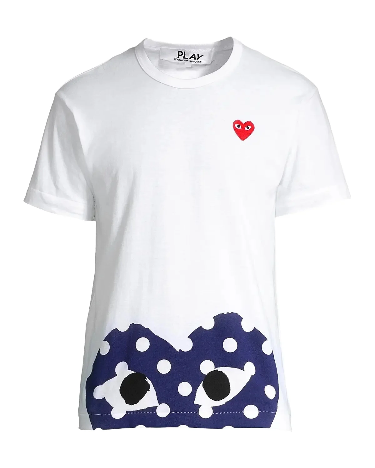 Half Polka Dot Graphic Tee Half Polka Dot Graphic Tee