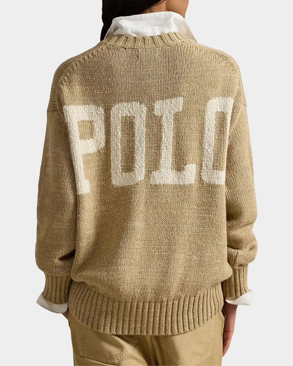 Polo Ralph Lauren Logo Cotton Crewneck Sweater | Thumbnail 3 Polo Ralph Lauren Logo Cotton Crewneck Sweater | Thumbnail 3
