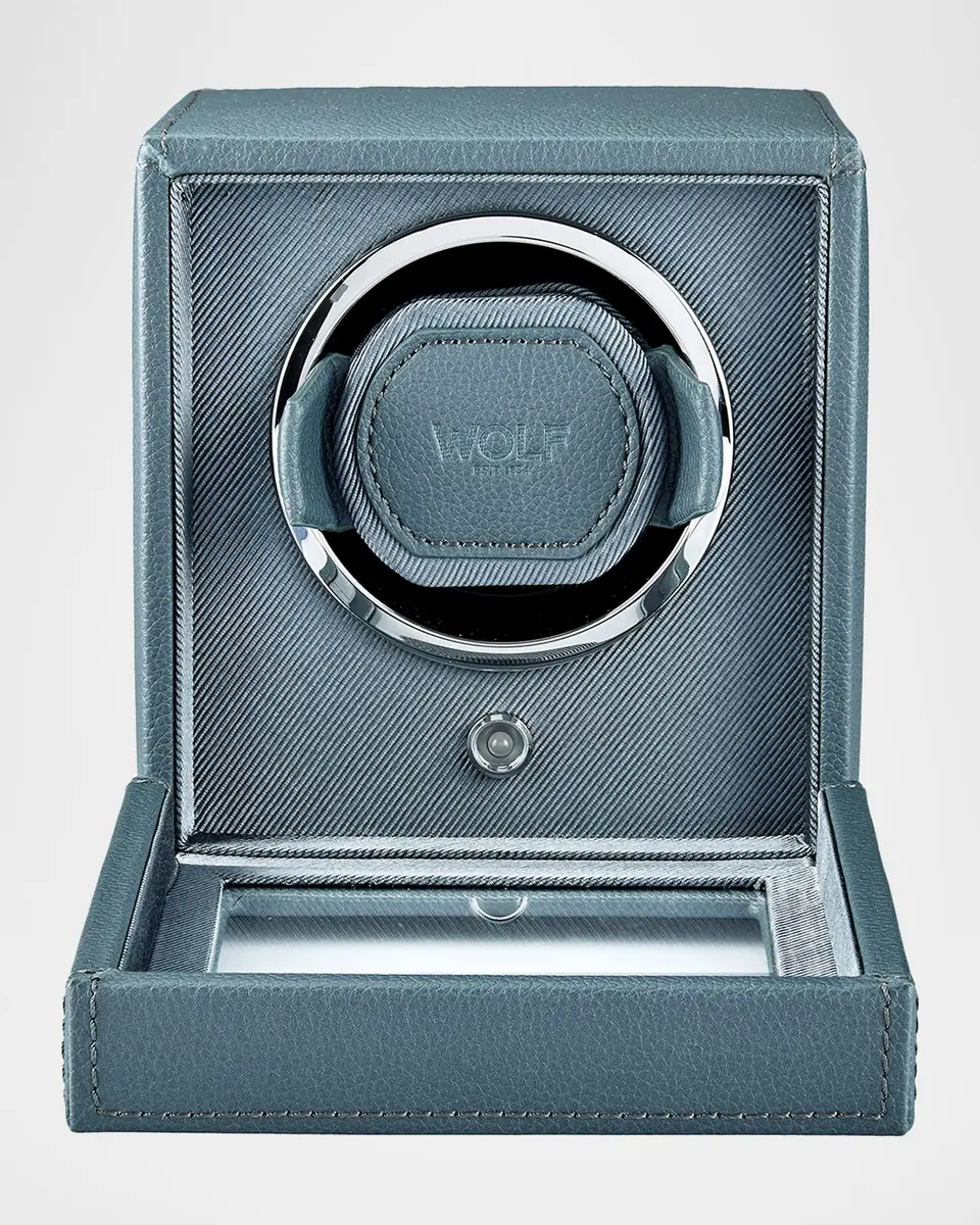 WOLF Cub Single Watch Winder with Cover, Future Grey | Thumbnail 3 WOLF Cub Single Watch Winder with Cover, Future Grey | Thumbnail 3