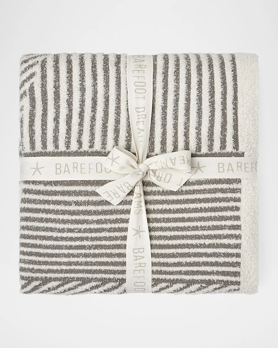 Barefoot Dreams CozyChic Cotton Linea Mixed Stripe Throw, 54" x 72" | Thumbnail 3 Barefoot Dreams CozyChic Cotton Linea Mixed Stripe Throw, 54" x 72" | Thumbnail 3
