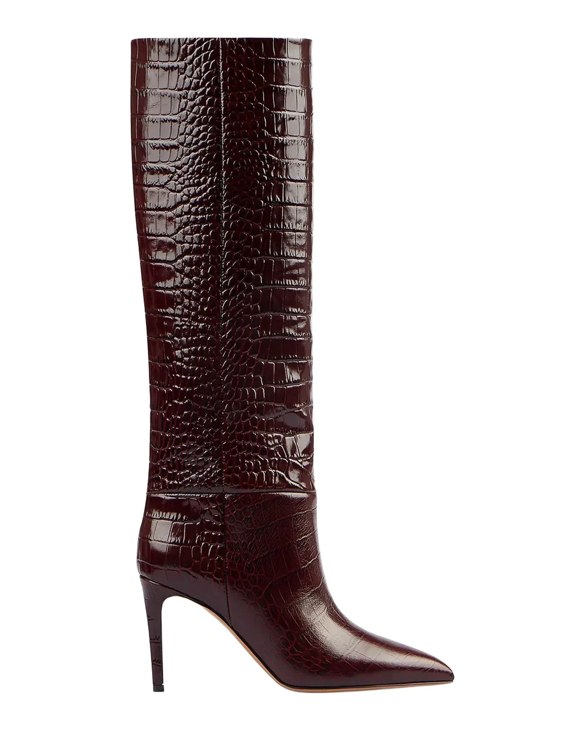 Stiletto 85MM Crocodile-Embossed Leather Boots Stiletto 85MM Crocodile-Embossed Leather Boots