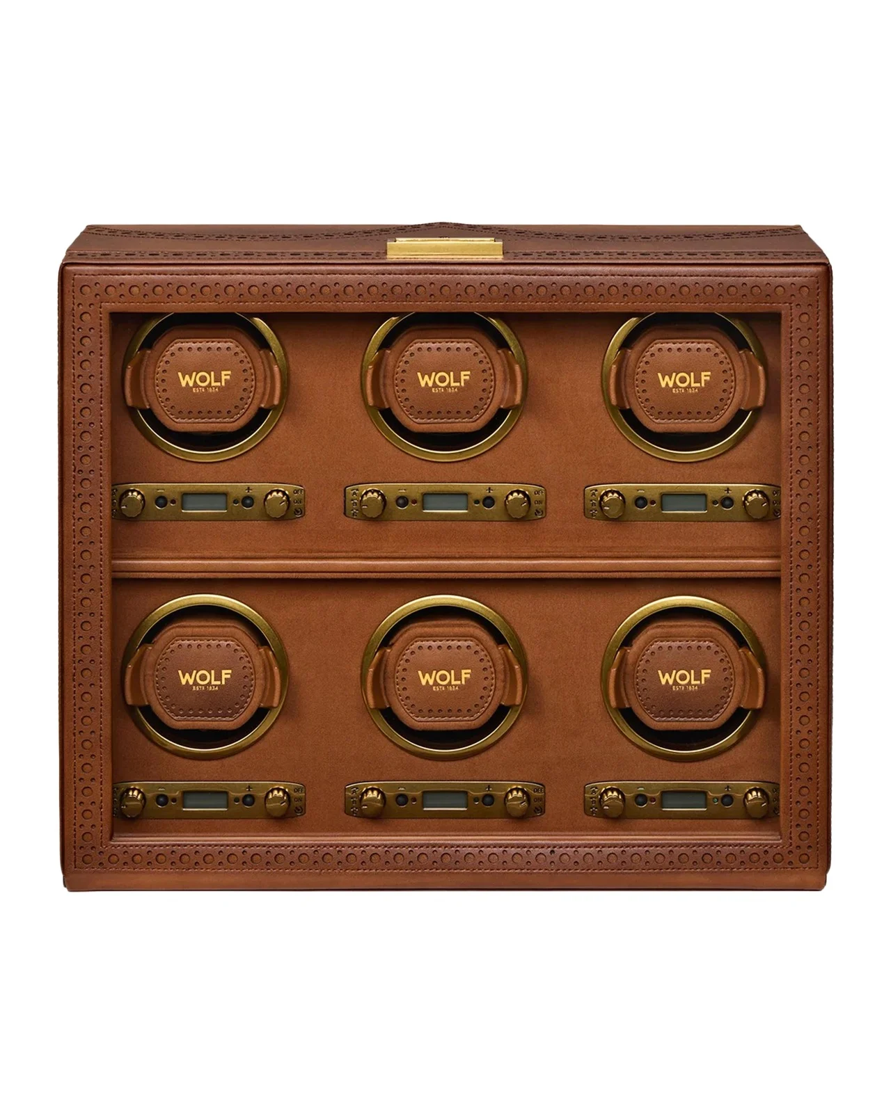 Wolf Brogue 6-Piece Watch Winder