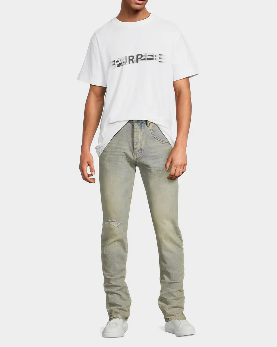 PURPLE Venice Sunbleached Skinny Jeans | Thumbnail 2