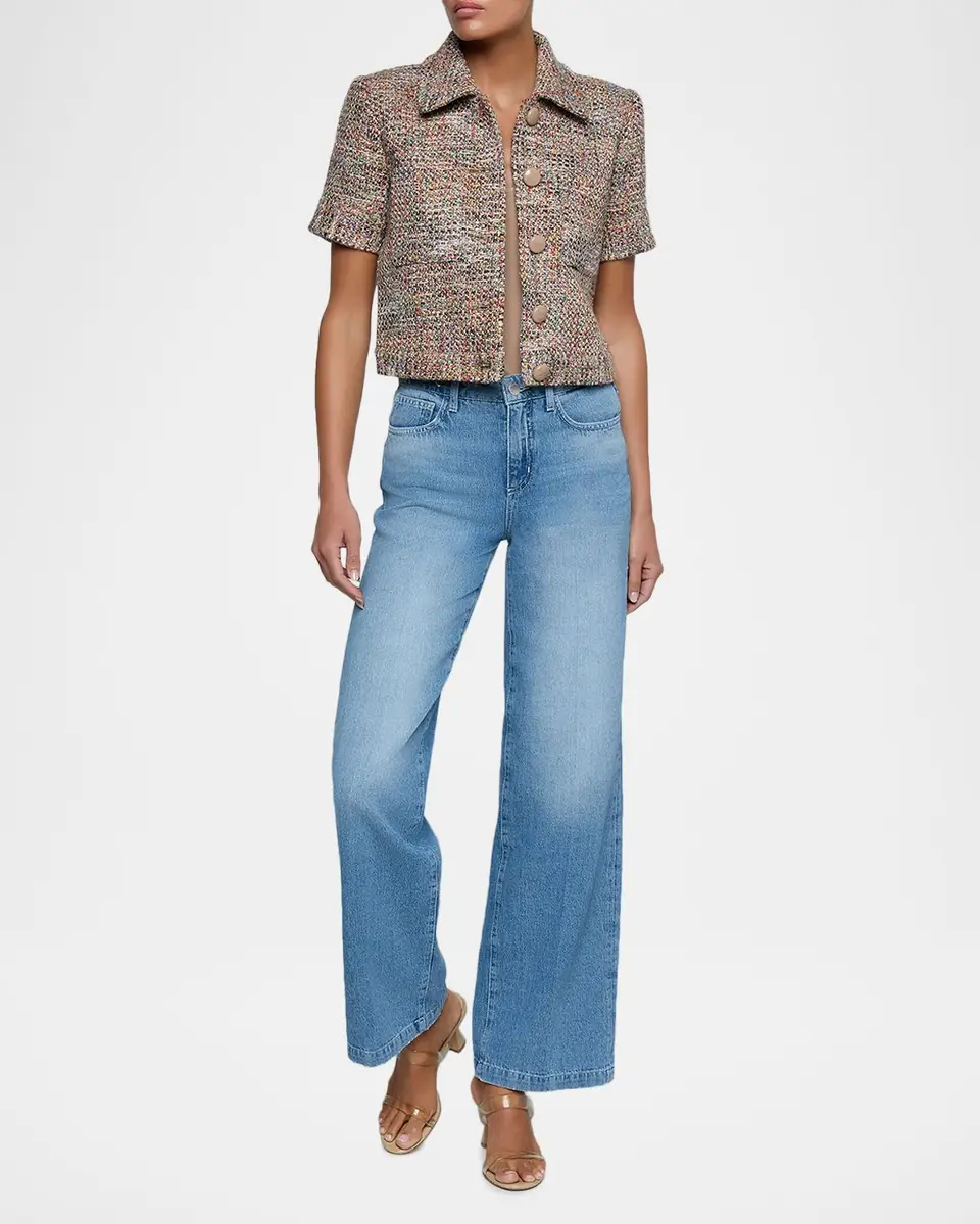 L'Agence Chita Cropped Tweed Jacket | Thumbnail 2 L'Agence Chita Cropped Tweed Jacket | Thumbnail 2