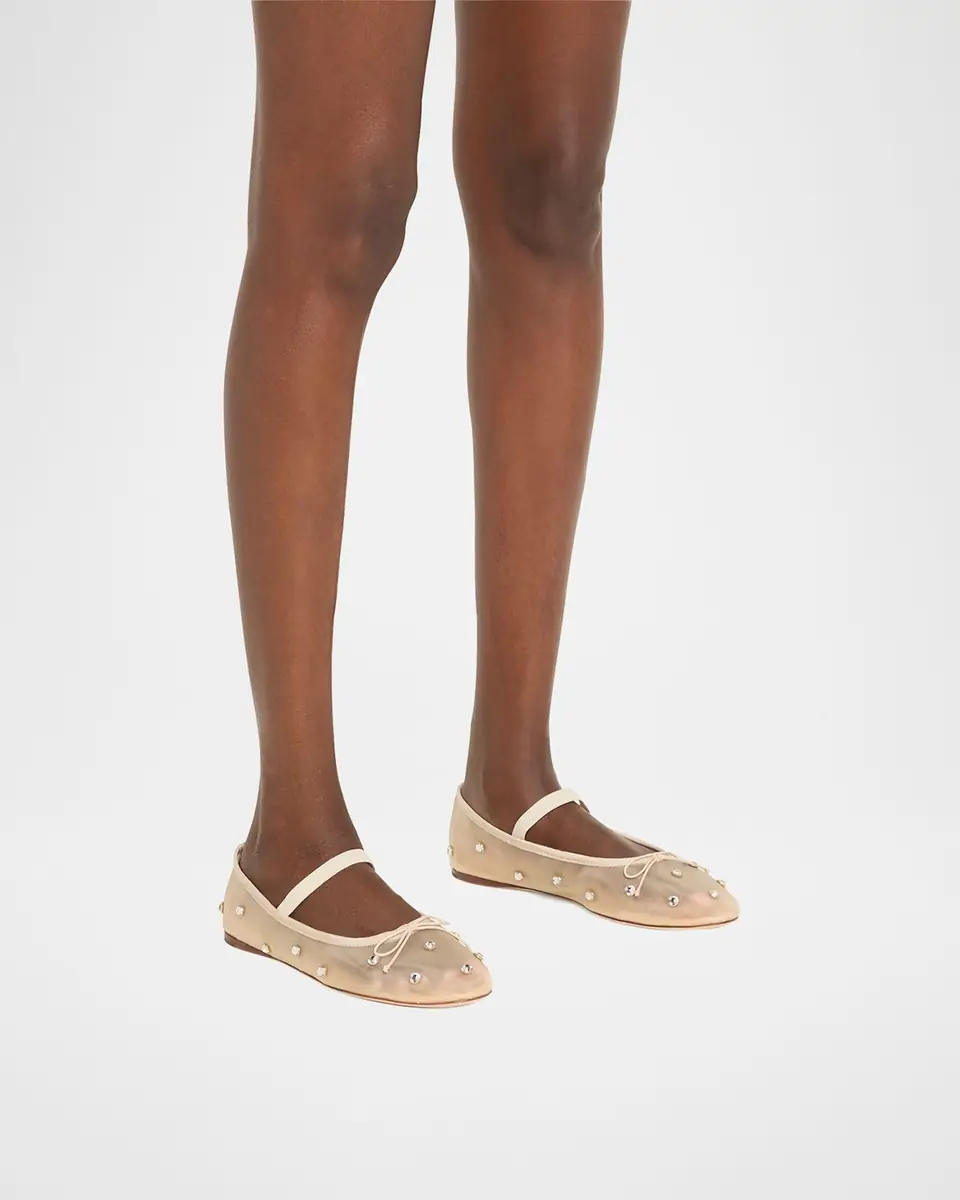 Loeffler Randall Leonie Crystal Mesh Ballerina Flats | Thumbnail 2 Loeffler Randall Leonie Crystal Mesh Ballerina Flats | Thumbnail 2
