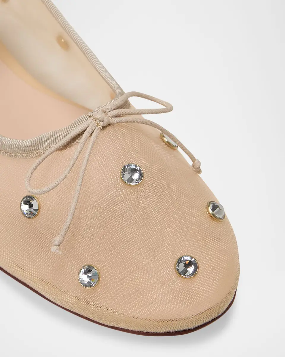Loeffler Randall Leonie Crystal Mesh Ballerina Flats | Thumbnail 4 Loeffler Randall Leonie Crystal Mesh Ballerina Flats | Thumbnail 4