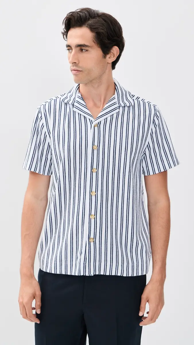 Fair Harbor x Foot Joy Ravello Terry Short Sleeve Button Down | Thumbnail 2 Fair Harbor x Foot Joy Ravello Terry Short Sleeve Button Down | Thumbnail 2