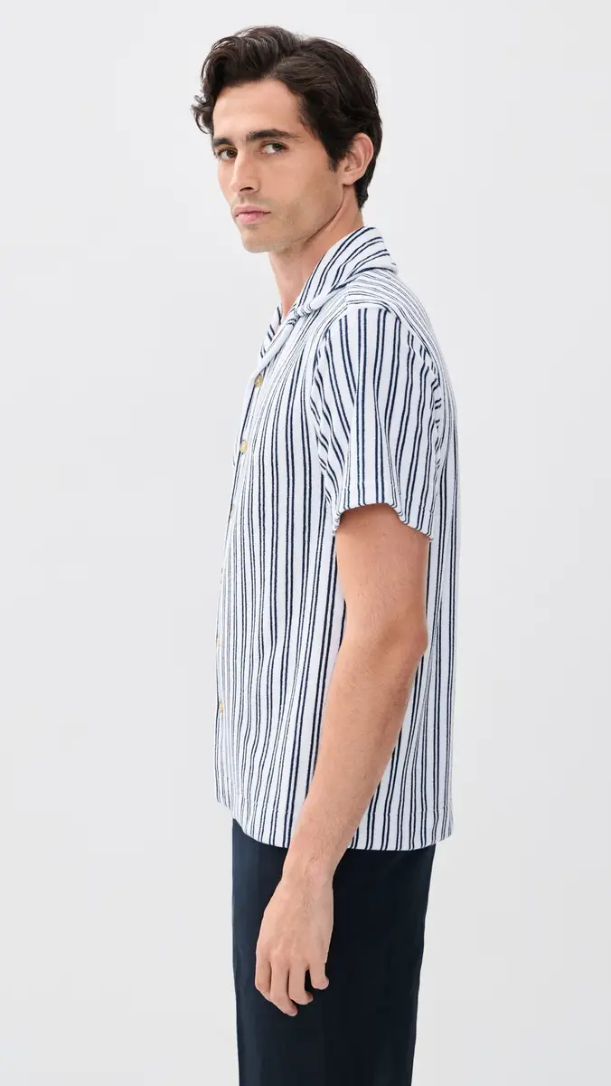 Fair Harbor x Foot Joy Ravello Terry Short Sleeve Button Down | Thumbnail 4 Fair Harbor x Foot Joy Ravello Terry Short Sleeve Button Down | Thumbnail 4