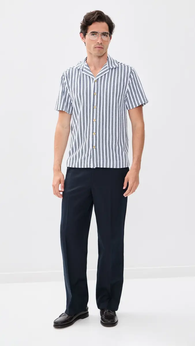 Fair Harbor x Foot Joy Ravello Terry Short Sleeve Button Down | Thumbnail 5 Fair Harbor x Foot Joy Ravello Terry Short Sleeve Button Down | Thumbnail 5
