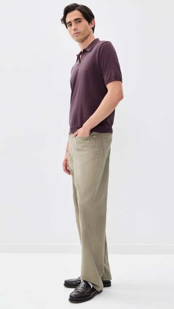 Norse Projects Anholt Cotton Paper Polo Top | Thumbnail 4