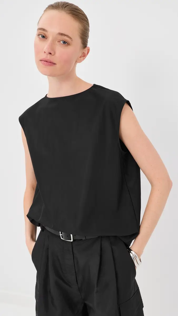 Tibi Summer Nylon Sleeveless Cocoon Top | Thumbnail 2 Tibi Summer Nylon Sleeveless Cocoon Top | Thumbnail 2
