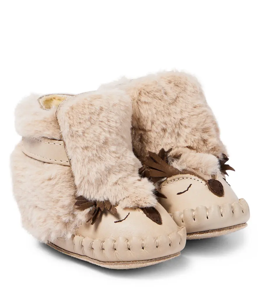 DONSJE Baby Kapi Owl leather booties | Image 1 DONSJE Baby Kapi Owl leather booties | Image 1