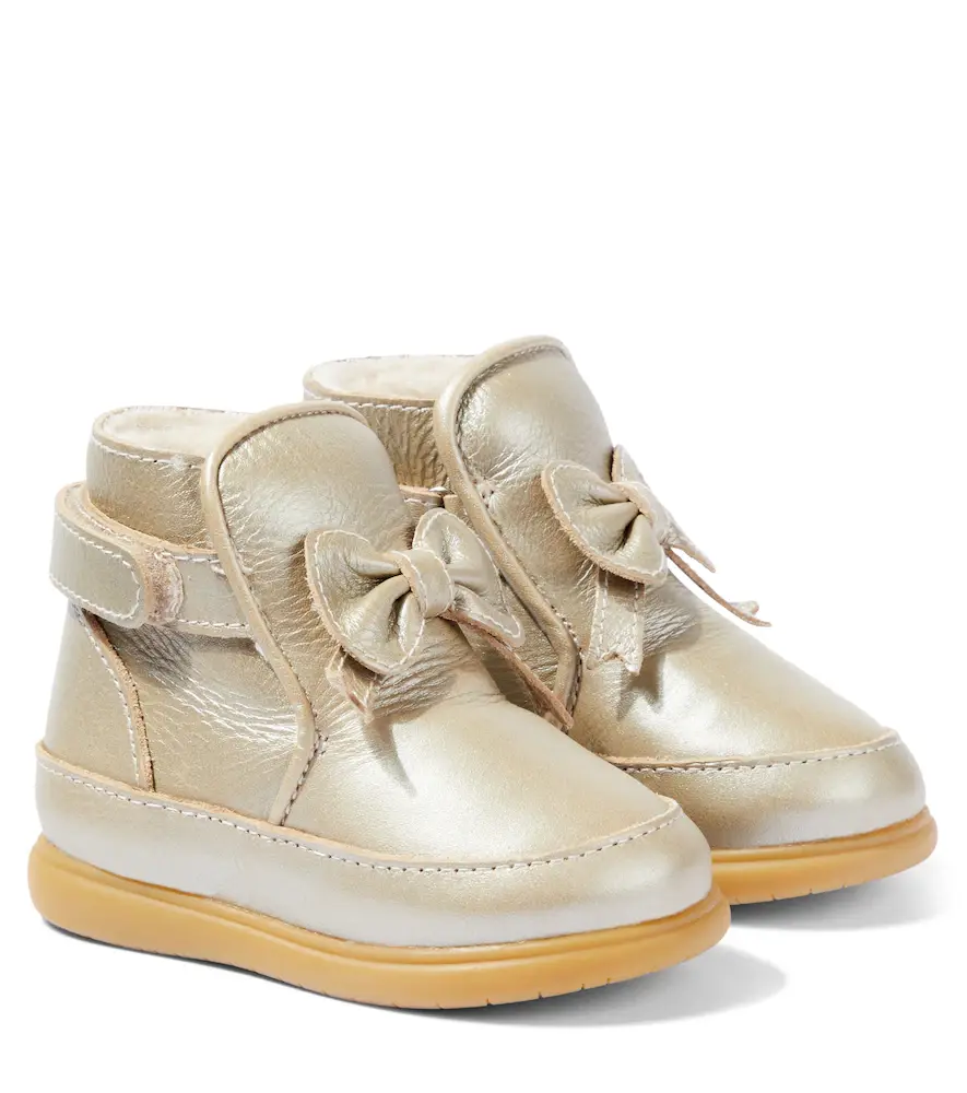 DONSJE Baby Cemilla metallic leather booties | Image 1 DONSJE Baby Cemilla metallic leather booties | Image 1