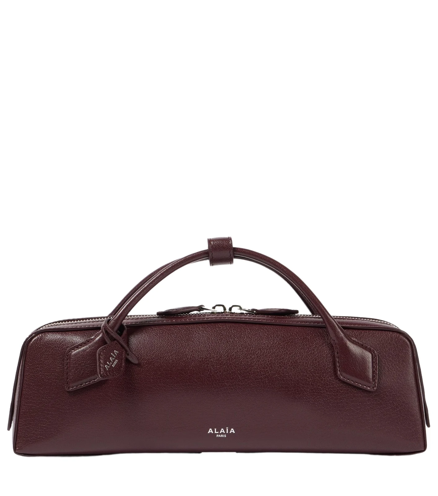 Le Teckel leather clutch