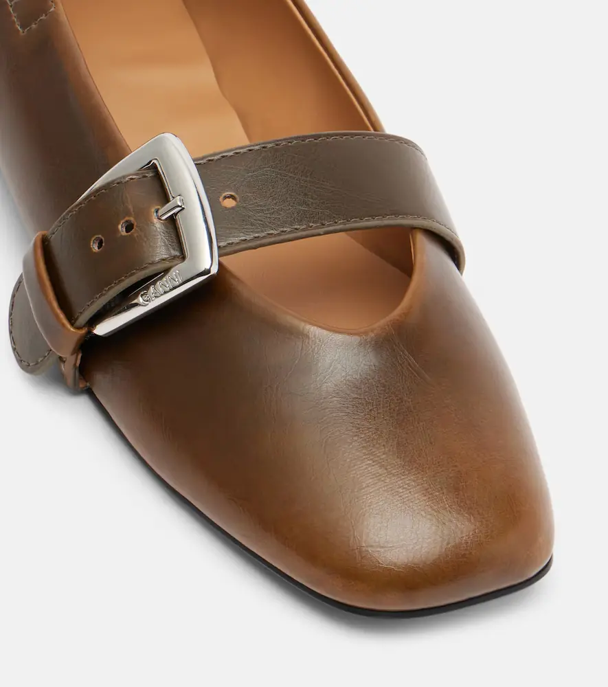 Ganni Butterfly Mary Jane flats | Thumbnail 3 Ganni Butterfly Mary Jane flats | Thumbnail 3