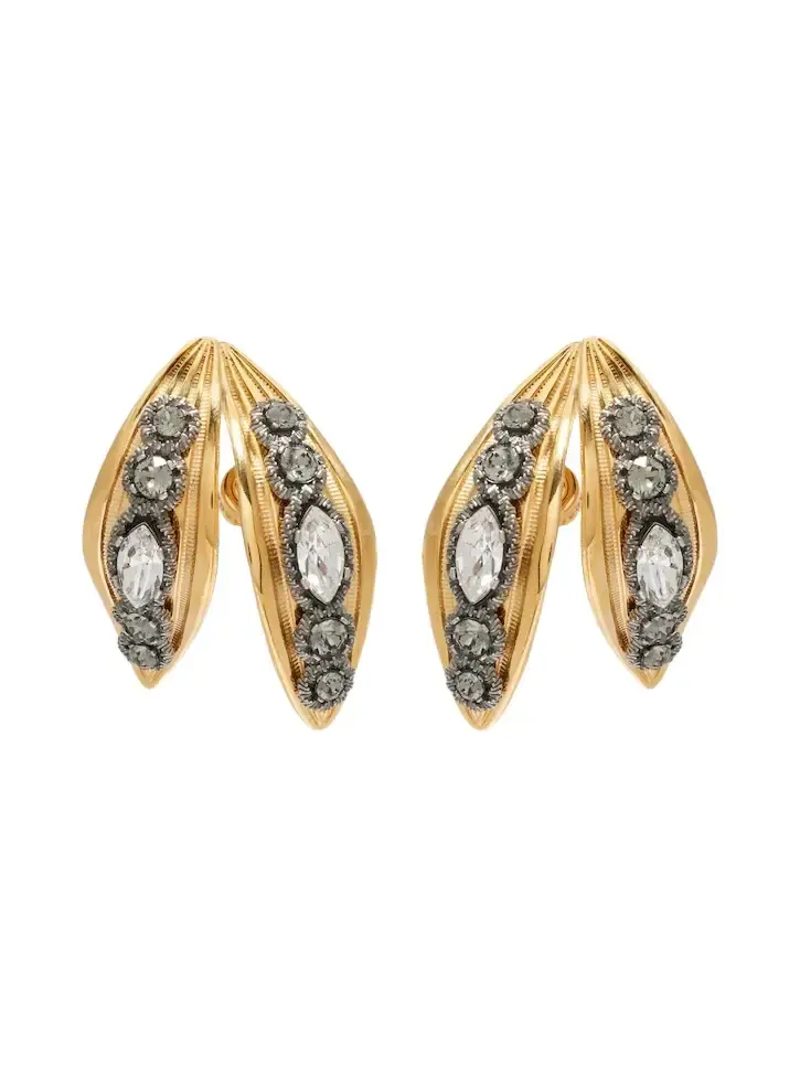 Bloom crystal-embellished earrings