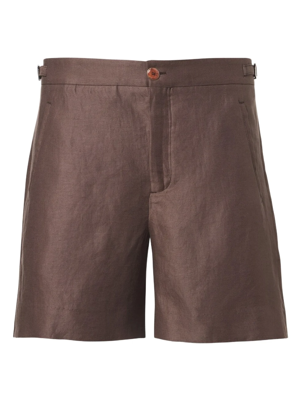 Linen shorts with sunstone Linen shorts with sunstone