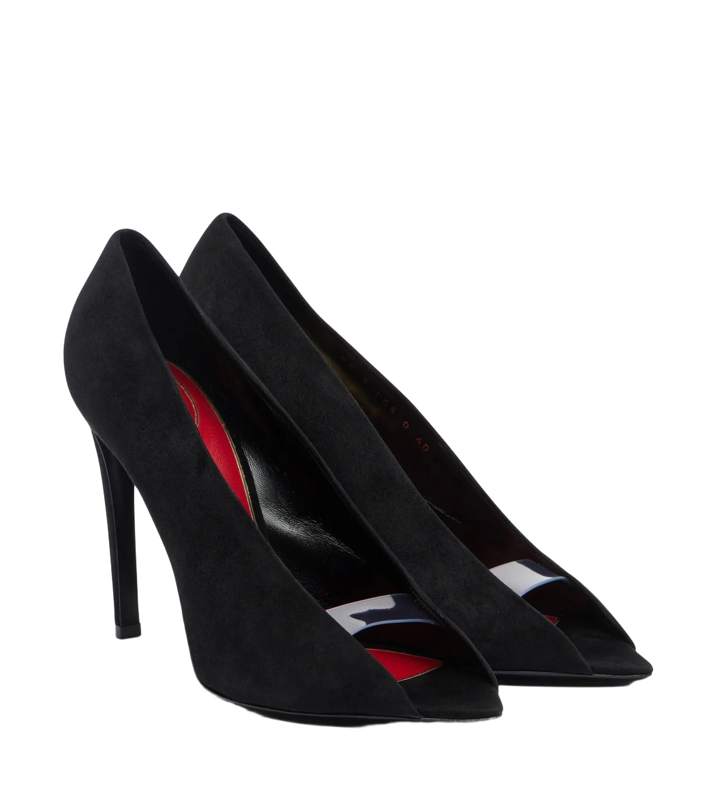 Valentino Garavani Révélé suede peep-toe pumps