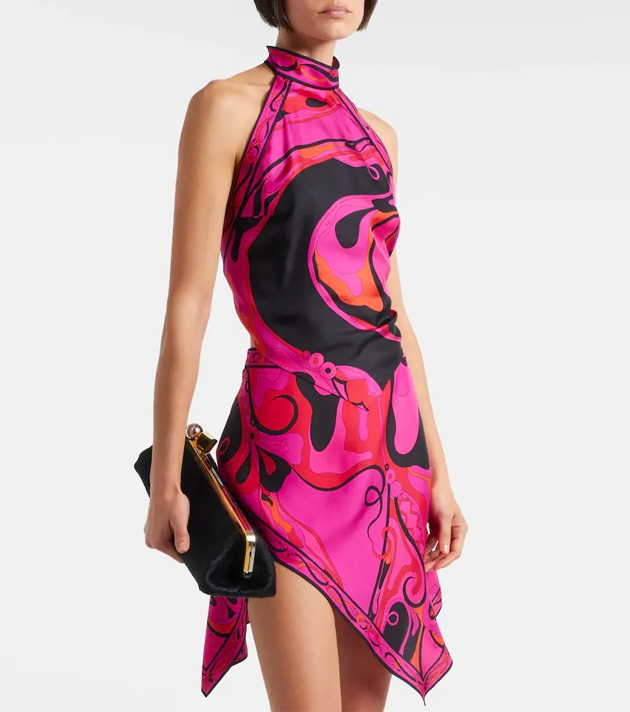PUCCI Orchidee halterneck silk twill top | Thumbnail 2 PUCCI Orchidee halterneck silk twill top | Thumbnail 2