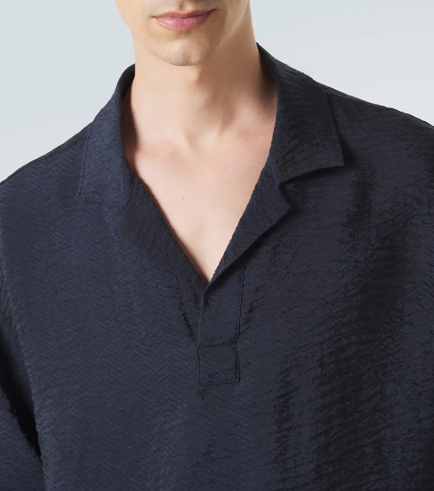 Giorgio Armani Seersucker polo shirt | Thumbnail 4