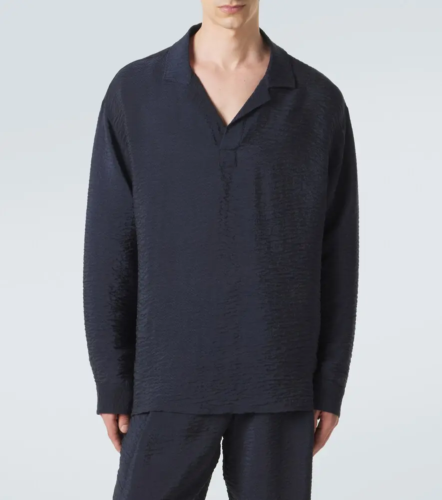 Giorgio Armani Seersucker polo shirt | Thumbnail 6