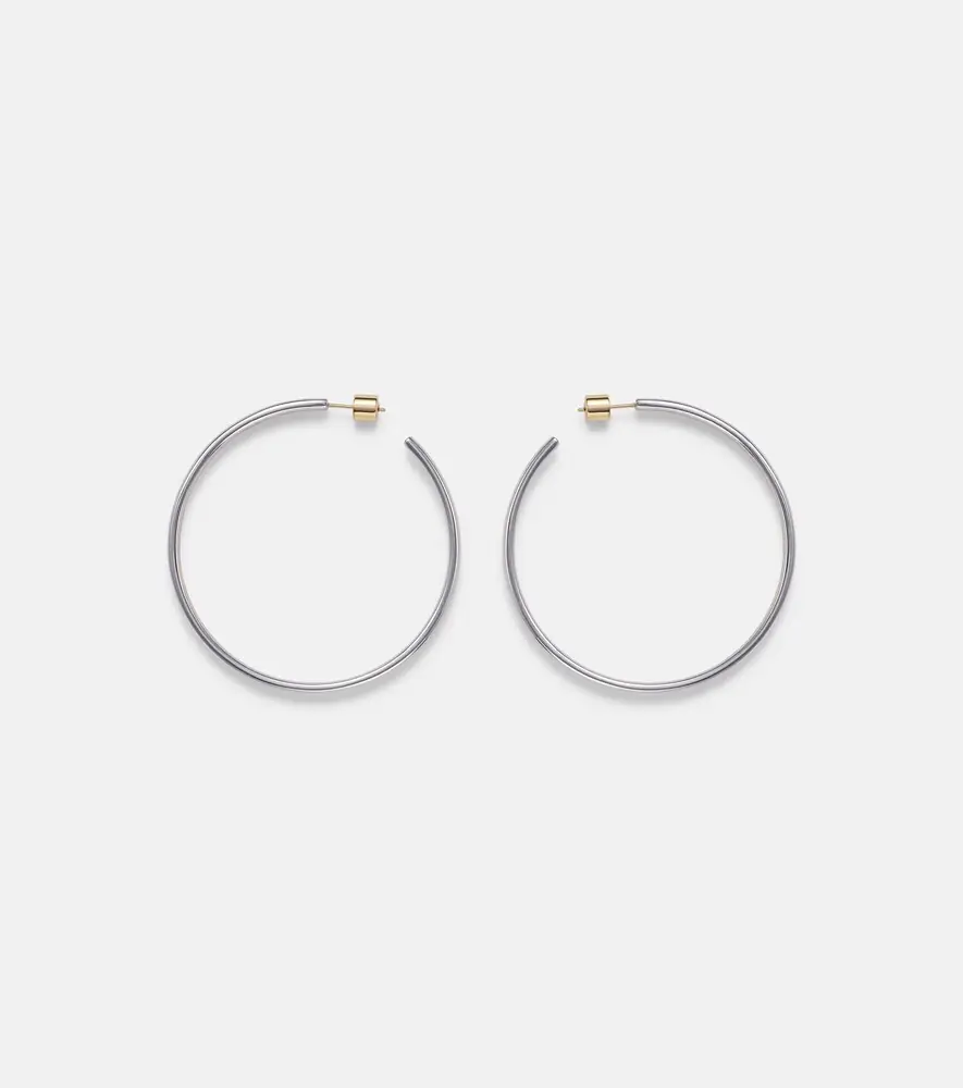 Jennifer Fisher Thread 10kt gold-plated hoop earrings | Thumbnail 4