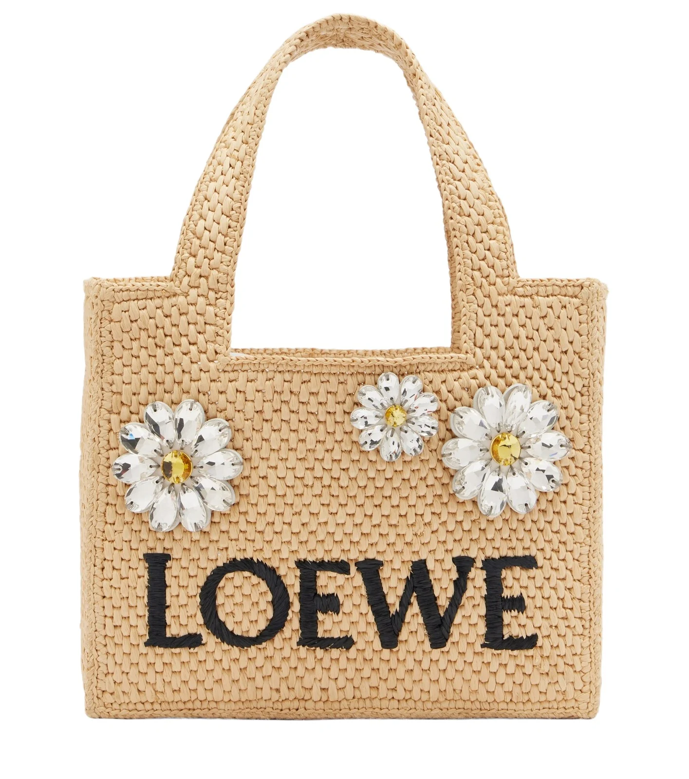 Paula's Ibiza embellished raffia top-handle bag Paula's Ibiza embellished raffia top-handle bag