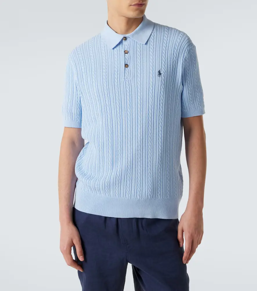 Polo Ralph Lauren Cable-knit cotton polo sweater | Thumbnail 3 Polo Ralph Lauren Cable-knit cotton polo sweater | Thumbnail 3