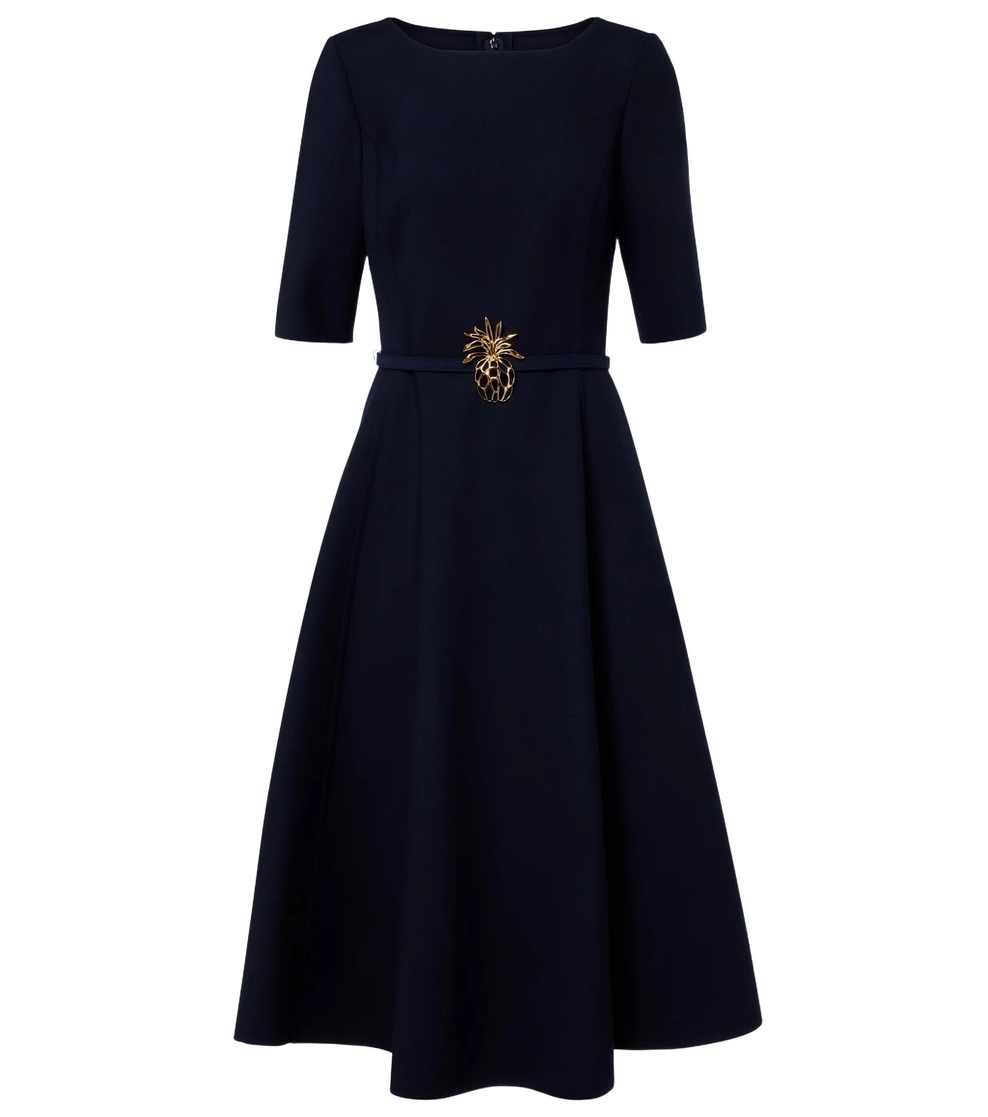 Belted wool-blend midi dress Belted wool-blend midi dress